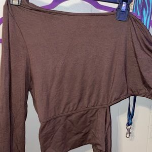 Heart holder one shoulder top fashion nova never worn